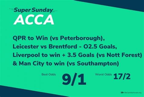 sunday football acca|Weekend’s Football Accumulator Tips .